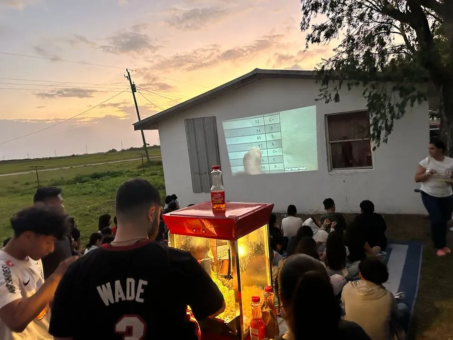 Noche de cine al aire libre